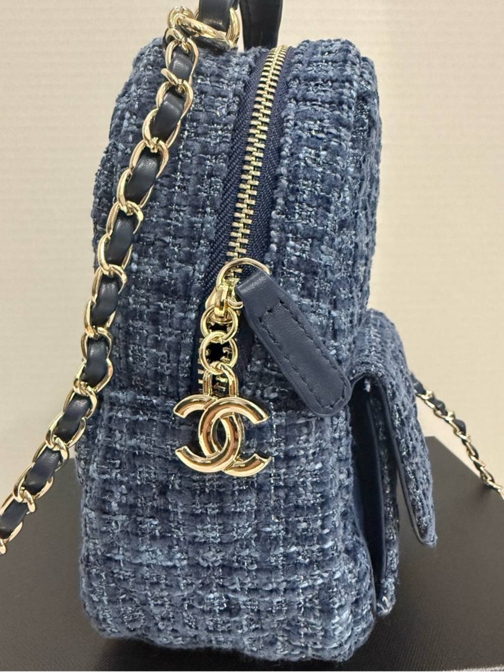 Blue Tweed CC Backpack - Picture 2 of 10